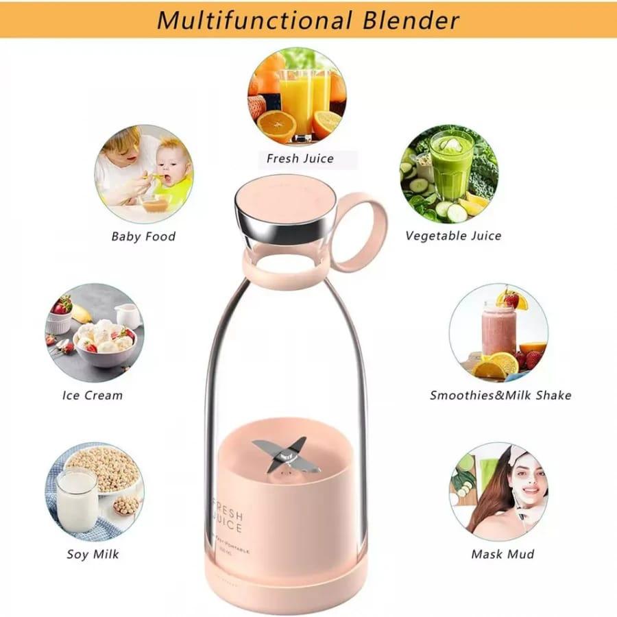 Premium Quality Portable USB Rechargeable Blender | Mini Juicer for Smoothies & Shakes