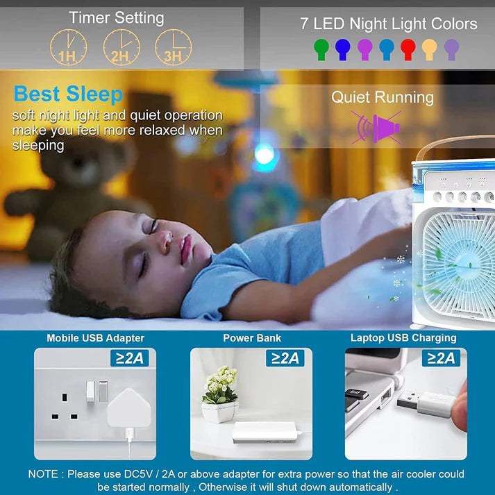 Premium AirBlaster™ Personal Air Cooler & Humidifier
