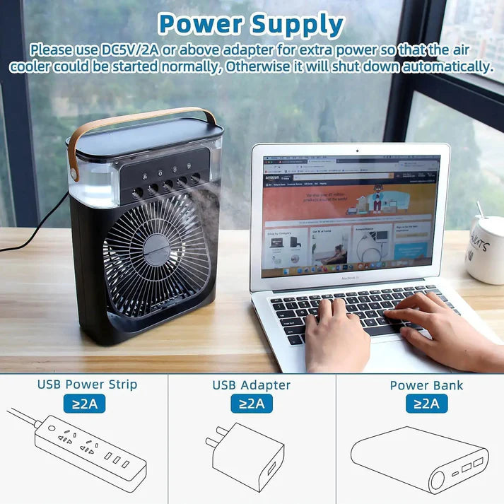 Premium AirBlaster™ Personal Air Cooler & Humidifier