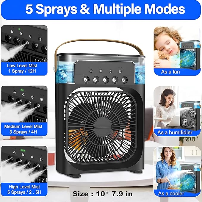 Premium AirBlaster™ Personal Air Cooler & Humidifier
