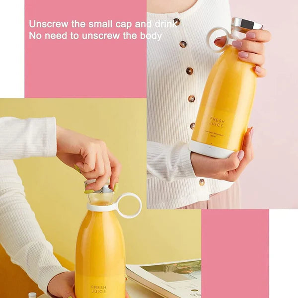 Premium Quality Portable USB Rechargeable Blender | Mini Juicer for Smoothies & Shakes