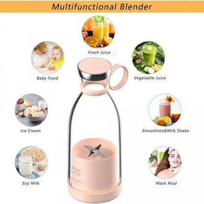 Premium Quality Portable USB Rechargeable Blender | Mini Juicer for Smoothies & Shakes