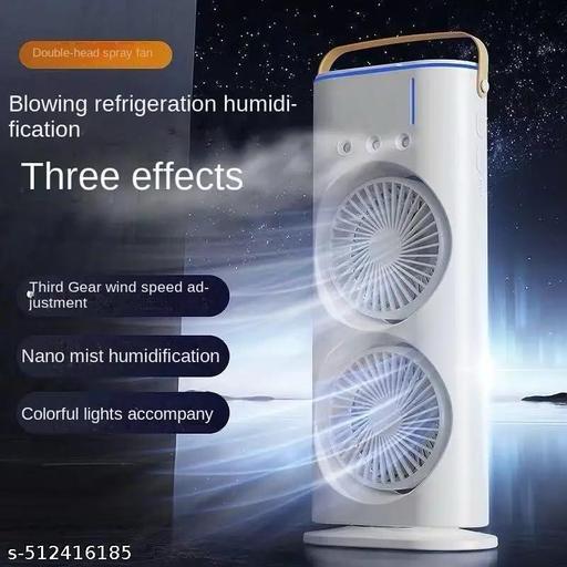 Double-ended Spray Fan Portable Humidifier Fan Air Conditioner Household Small Air Cooler Hydrocooling Portable Air Adjustment
